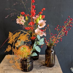 Dansk autumn bud vases selection
